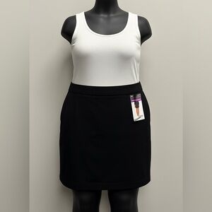 Rafaella Black Mini Skort, (XXL)